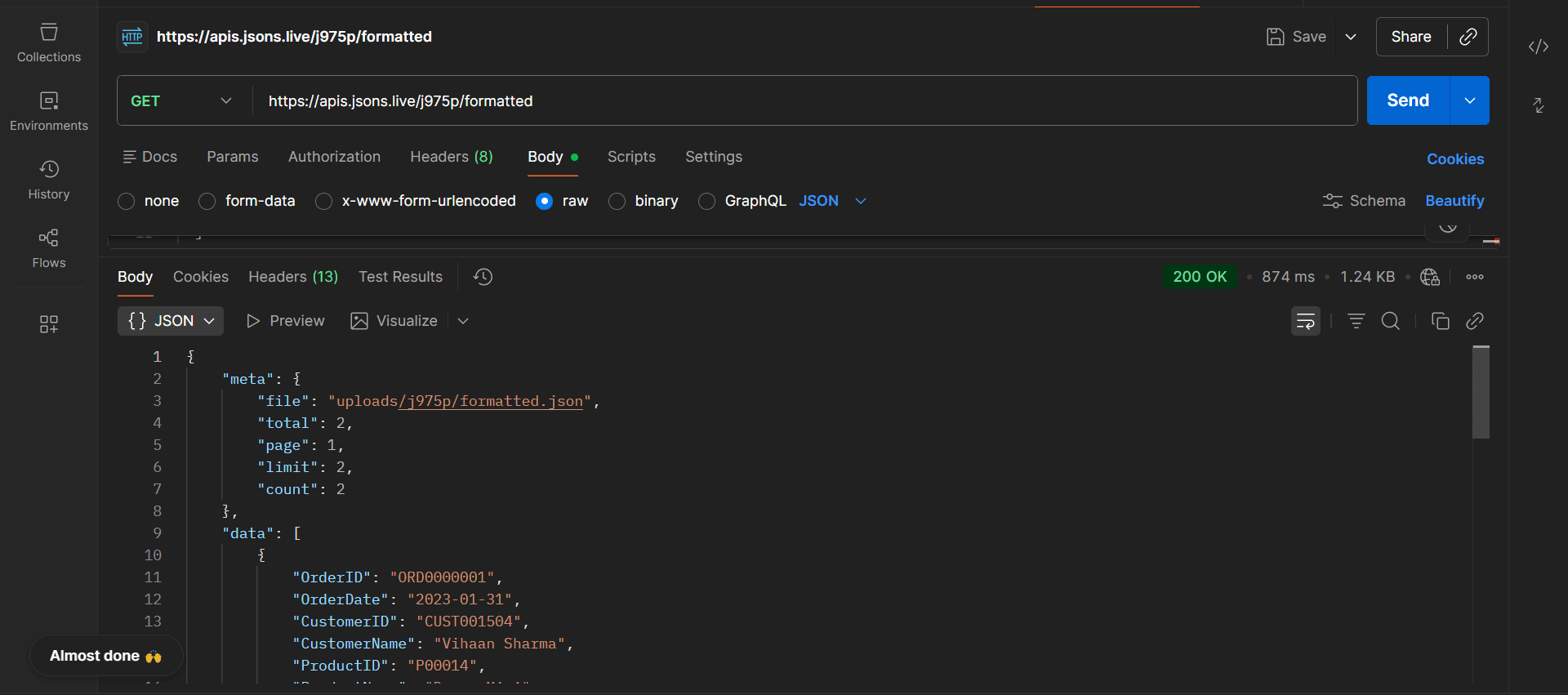 GET Method Example