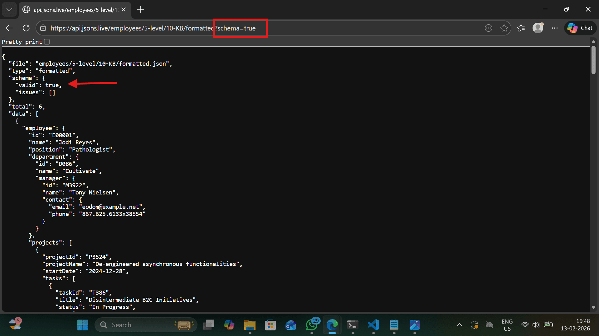 Schema Validation