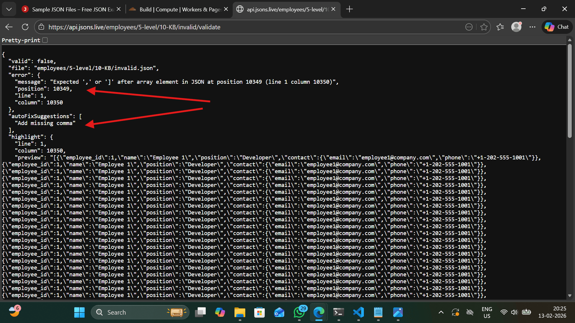 Error Highlight