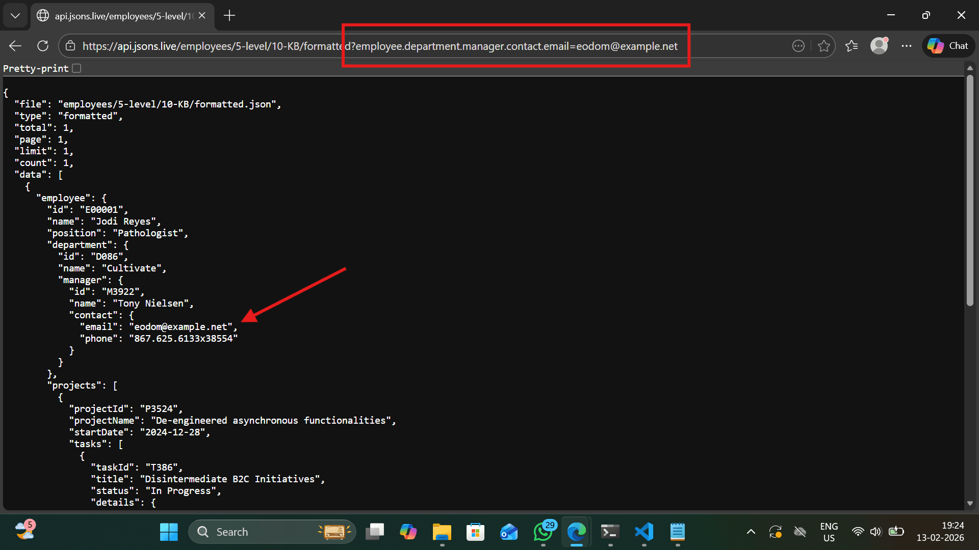Nested Filtering